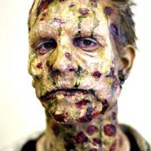 Nic Bradly as the lead zombie in Day of the Dead 2008