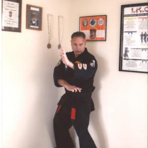 Chris G. Georgas as a 5th degree black belt. Now ranked 7th degree black belt in Kenpo Karate (IKCA)