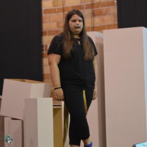 Brooke Gamble in rehearsal for the Wizard of Oz 2015