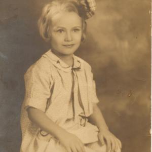 Betty Jane Pike circa 1930