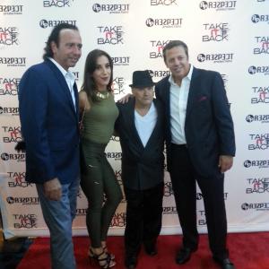 Take It Back - Red Carpet with Me (Left) , Floria, Angel Salazar from Scarface and Carlitos Way, John Merola (Right)
