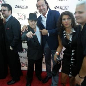 Me and Angel Salazar from Scarface and Carlitos Way on the Snitches Red Carpet
