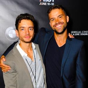 Actors Andrew Perez and Dillon Porter at the Bastards y Diablos premiere Los Angeles Film Festival