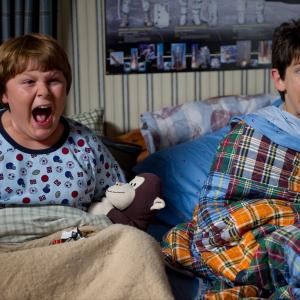 Still of Zachary Gordon and Robert Capron in Diary of a Wimpy Kid: Rodrick Rules (2011)