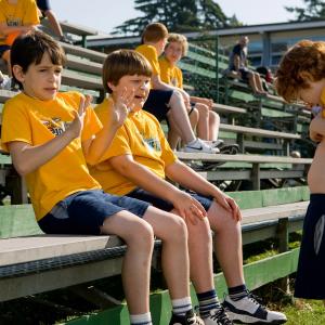 Still of Grayson Russell Zachary Gordon and Robert Capron in Diary of a Wimpy Kid 2010