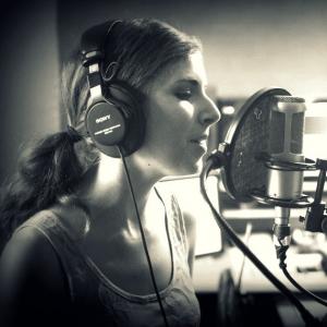 In the studio recording!