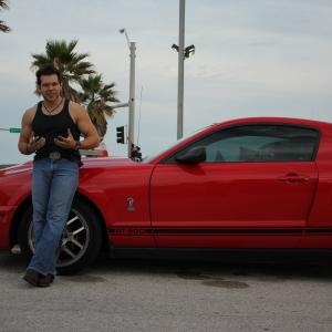 George Cisneros Xavier with the Mustang Shelby GT500