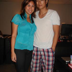 filming with Sung Kang (The 4 Wedding Planners: Knots)