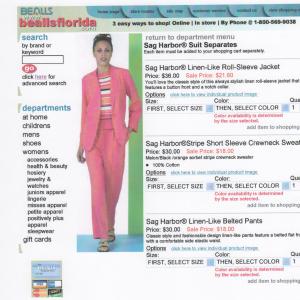`Eli Logue - Bealls Florida catalogue & web ad
