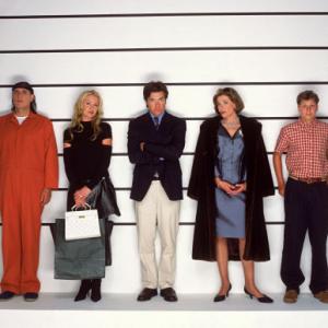 Still of Jason Bateman, Jeffrey Tambor, Portia de Rossi, Michael Cera and Jessica Walter in Arrested Development (2003)