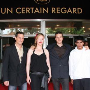 Los Bastardos Un Certain Regard screening at Cannes (Kenny Johnston, Nina Zavarin, Amat Escalante and Rubén Sosa)