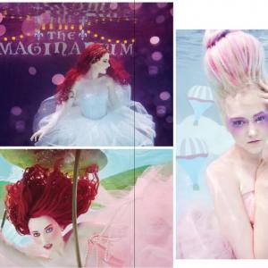 Underwater makeup and Hair for the Imaginarium featured in Beauty Biz Magazine