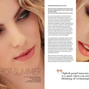 makeup and article for Envie magazine