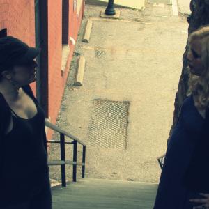 Jane, Lyd, and the Exorcist Stairs