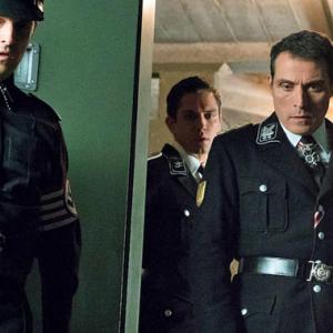 'Man in the High Castle' Jason Mckinnon with Rufus Sewell and Neal Bledsoe.