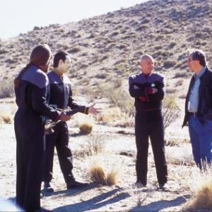 Still of Michael Dorn Brent Spiner and Patrick Stewart in Star Trek Nemesis 2002