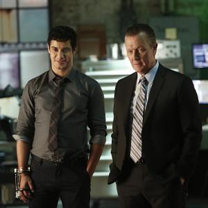 Still of Robert Patrick and Elyes Gabel in Scorpion (2014)