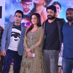 Salim with the cast and director of Bollywood Diaries at the trailer launch event