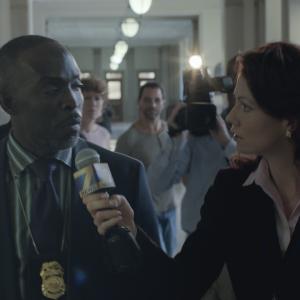 Still of Jessica Oyelowo and Michael Kenneth Williams in Captive 2015