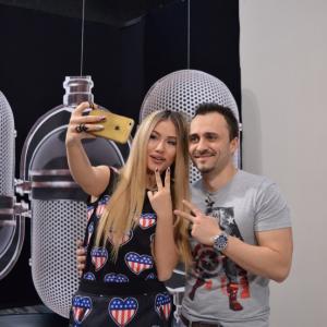 Pavel Vladimirov and the Bulgarian superstar - Gerry-Nikol at 359TV Studios