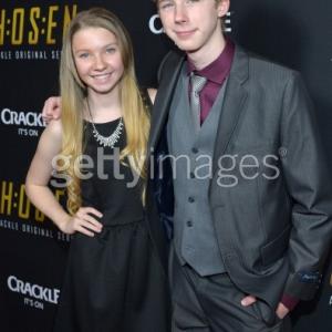 Elise Luthman and Joey Luthman attend the premiere of CHOSEN Season 2 at the Grove Dec32013