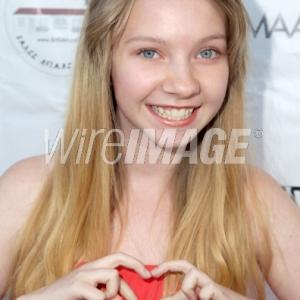LOS ANGELES CA  AUGUST 07 Actress Elise Luthman attends the special screening of The House At The End Of The Drive at Laemmles Music Hall 3 Theater on August 7 2013 in Los Angeles California