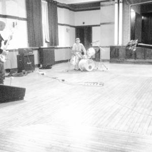The Indie Rock band founding lineup The ThreeFiveSevens rehearse at a Masonic Temple