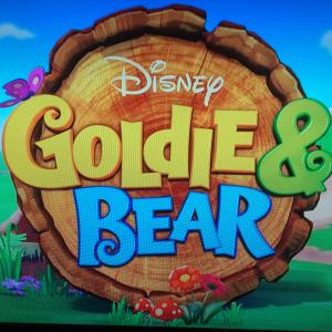 Goldie and Bear Logo. Hit show on Disney Jr.