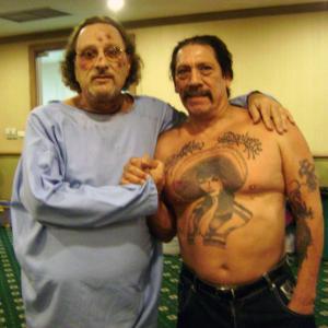 With Denny Trejo in The Lazarus Papers