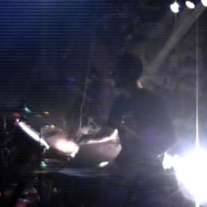 Jason L. Brown 2009 playing drums for the heavy metal band 