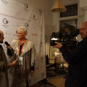 Freya interviewing Jason Alexander at The Sundance Film Festival Interview featured on TTWTV