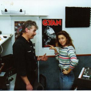 Gyan & I in the studio.