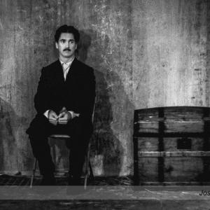 On the set of Rums of PR The Light Bulb 2014 Guillo Fornaris as Nikola Tesla