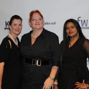 With friend and designer Rita Smallcombe at the inaugural Kalamazoo Fashion Week in 2014