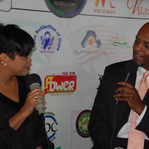 Filmmaker  Director  Writer Chris Donaldson co  host with Ms Swain on a Award event