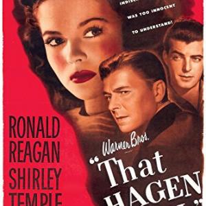 Shirley Temple Ronald Reagan and Rory Calhoun in That Hagen Girl 1947