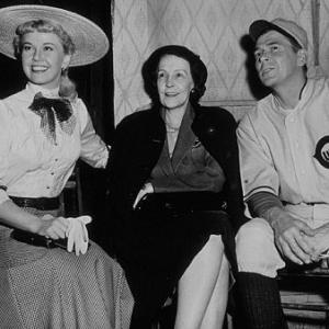 The Winning Team Ronald Reagan and Doris Day meet Mrs Alexander on the set 1952 Warner Bros
