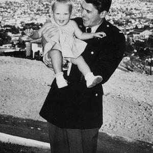 Ronald Reagan with daughter Maureen C. 1943