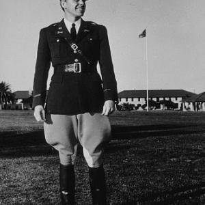 Ronald Reagan in his cavalry reserve uniform Los Angeles, CA