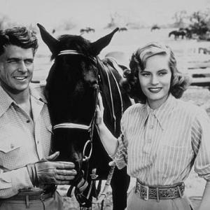 Ronald Reagan and Alexis Smith C 1942