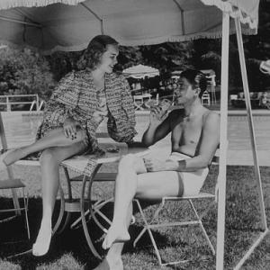 Ronald Reagan and wife Jane Wyman C 1940