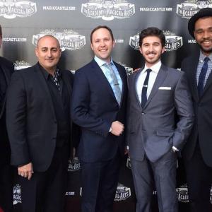 Team SLEIGHT. Left to right: Ron Saylor (Magic Consultant), Sean Tabibian (Producer), Alex Theurer (Writer/Producer), Eric B Fleischman (Producer), JD Dillard (Director)