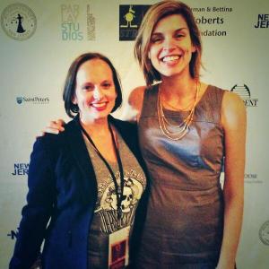 Dana Patton & Bridget Fitzgerald at Golden Door Film Festival, where feature PEARL won Best Local Film 2013.