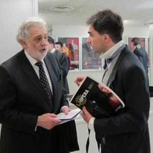 with Maestro Placido Domingo at LA Opera