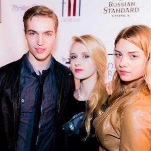 From left to right: Trevor Stines, Nicole Tompkins, and Christy St. John at the 