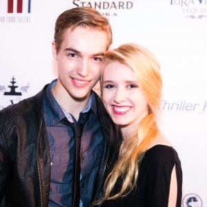 Trevor Stines and Nicole Tompkins at the Amityville Terror event