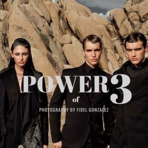 Trevor Stines middle as part of Vanichi magazines Power of Three fashion editorial 2015