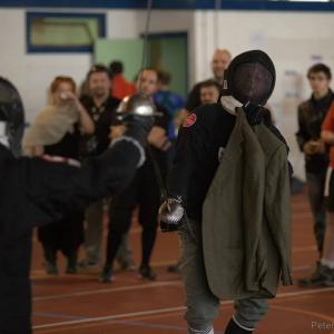 fighting rapier and cloak at HEMAC Dijon 2014