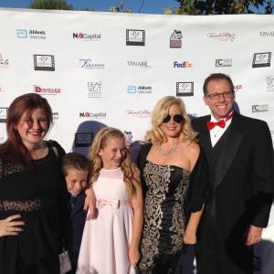 At the Awards Ceremony of the Temecula International Film Festival. Nate's movie, 