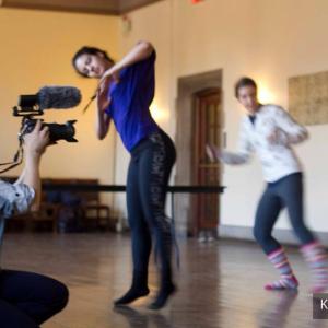 Director Sasha Zak filming Changezi Dancer Among Shadows 2014